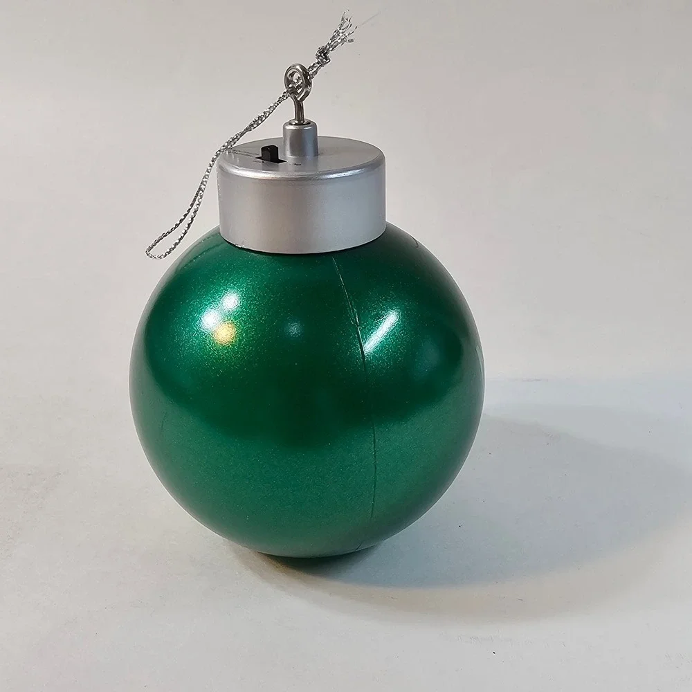 Mr. Christmas Noel‎ Glowing Greeting Ornament Green Sensor Christmas in Box